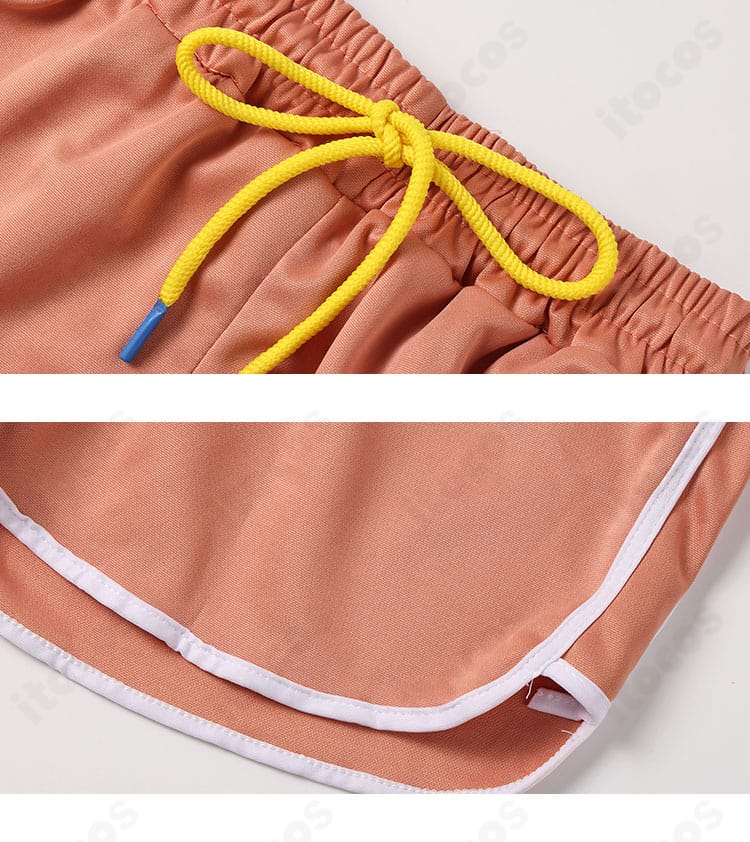 不知火舞コスプレ衣装のパンツウエスト部分アップ。意匠とフィット感に関わる作りを示す画像