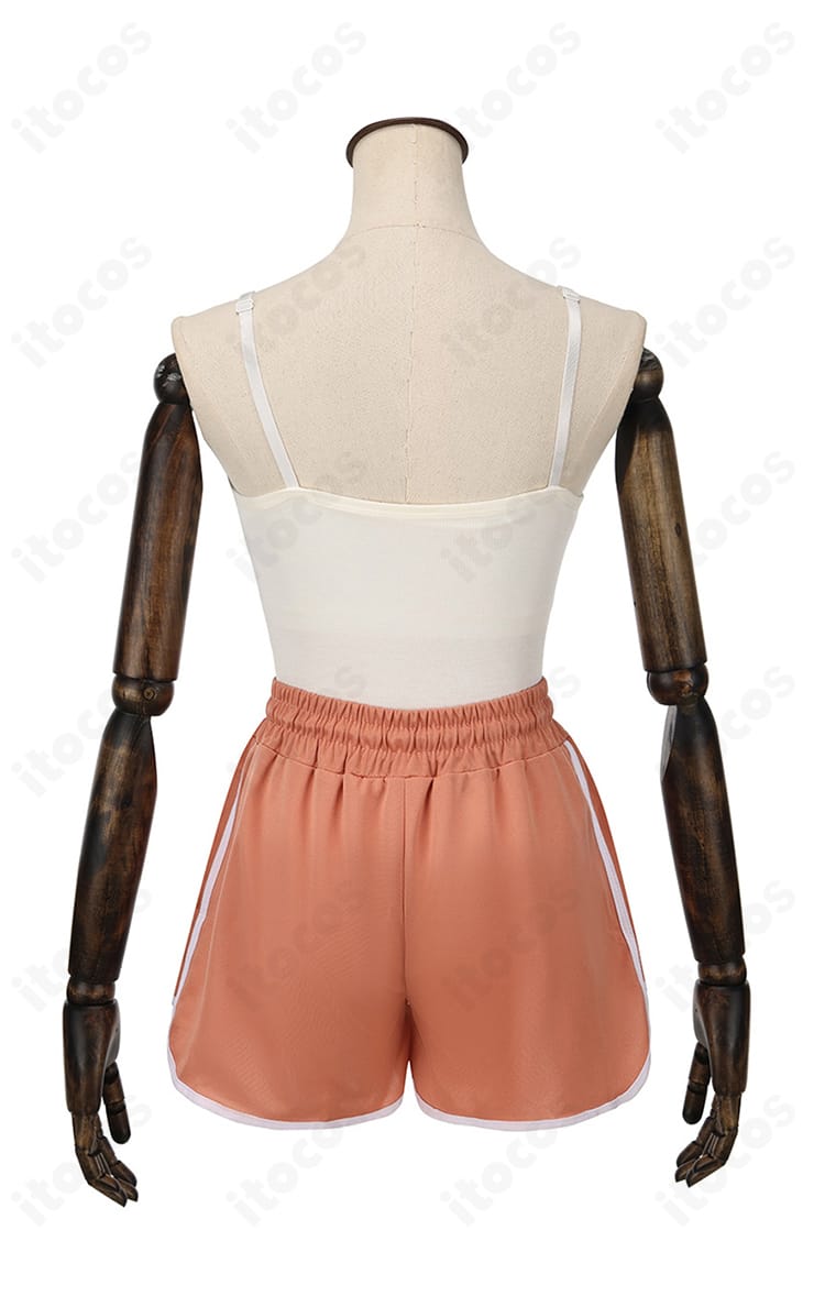 不知火舞コスプレ衣装の背面。ライン取りと背面の縫製仕上げが分かる画像