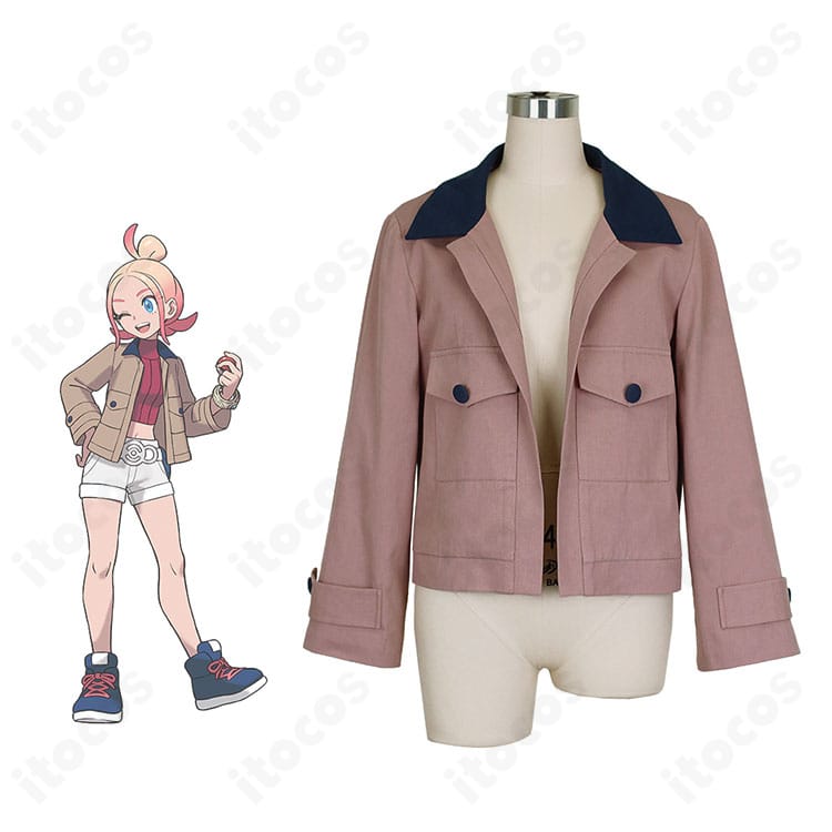 タウニーと衣装の対応を示すビジュアル。ポケモンレジェンズ Z-Aの世界観に合う都会的コートを高再現したコスプレ衣装。