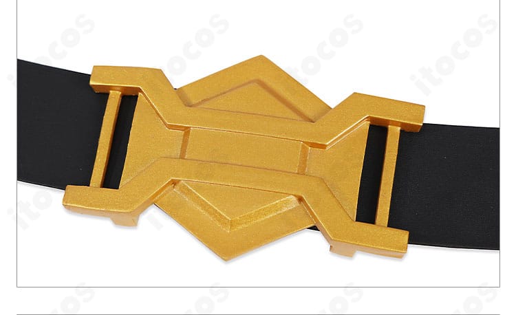 腰帯の装飾ディテール別角度。バックル周辺の質感と固定方法が確認できます。