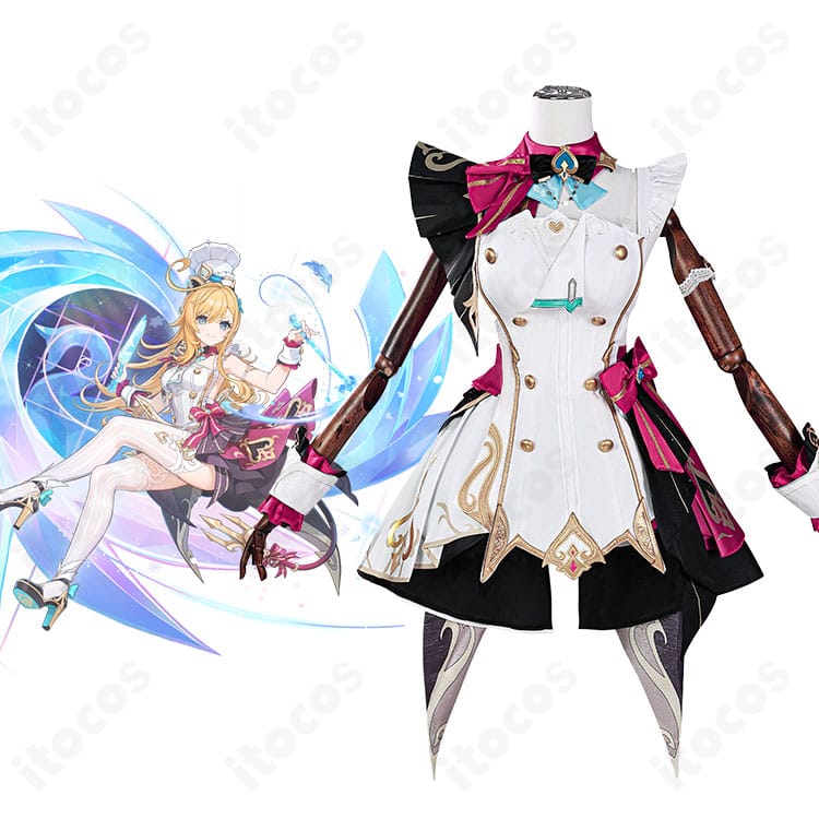 原神 エスコフィエのコスプレ衣装とキャラクター再現例。フォーマルな意匠を忠実に再現した全身イメージ。