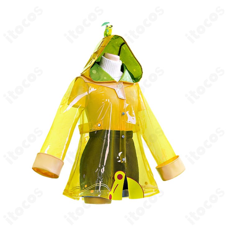 メイ衣装 左側面。袖のラインとレイヤードのバランスが見える角度