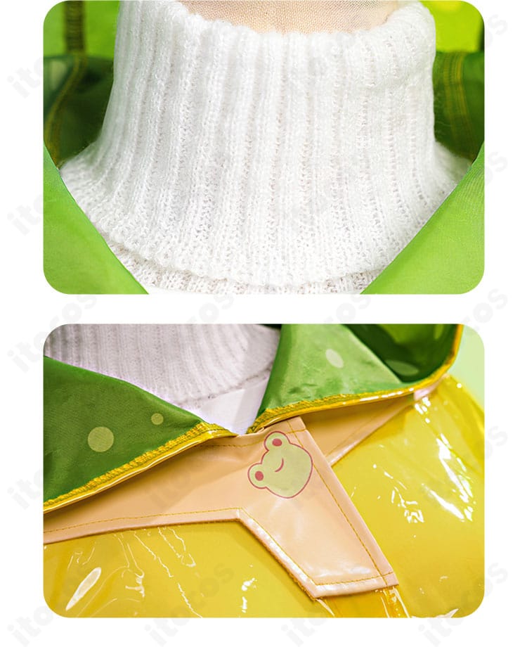 つけ襟・首元の装飾ディテール。レイニー・デイの特徴的なネックデザイン