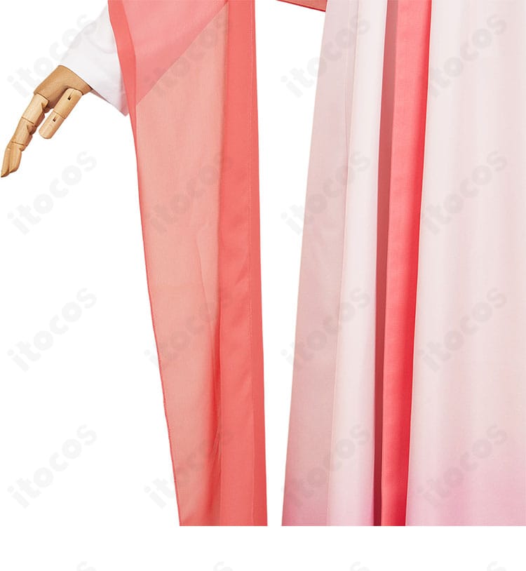 袖ディテール。猫猫（マオマオ）衣装の袖口の縫い目、刺繍、幅感を示すテクスチャー写真。