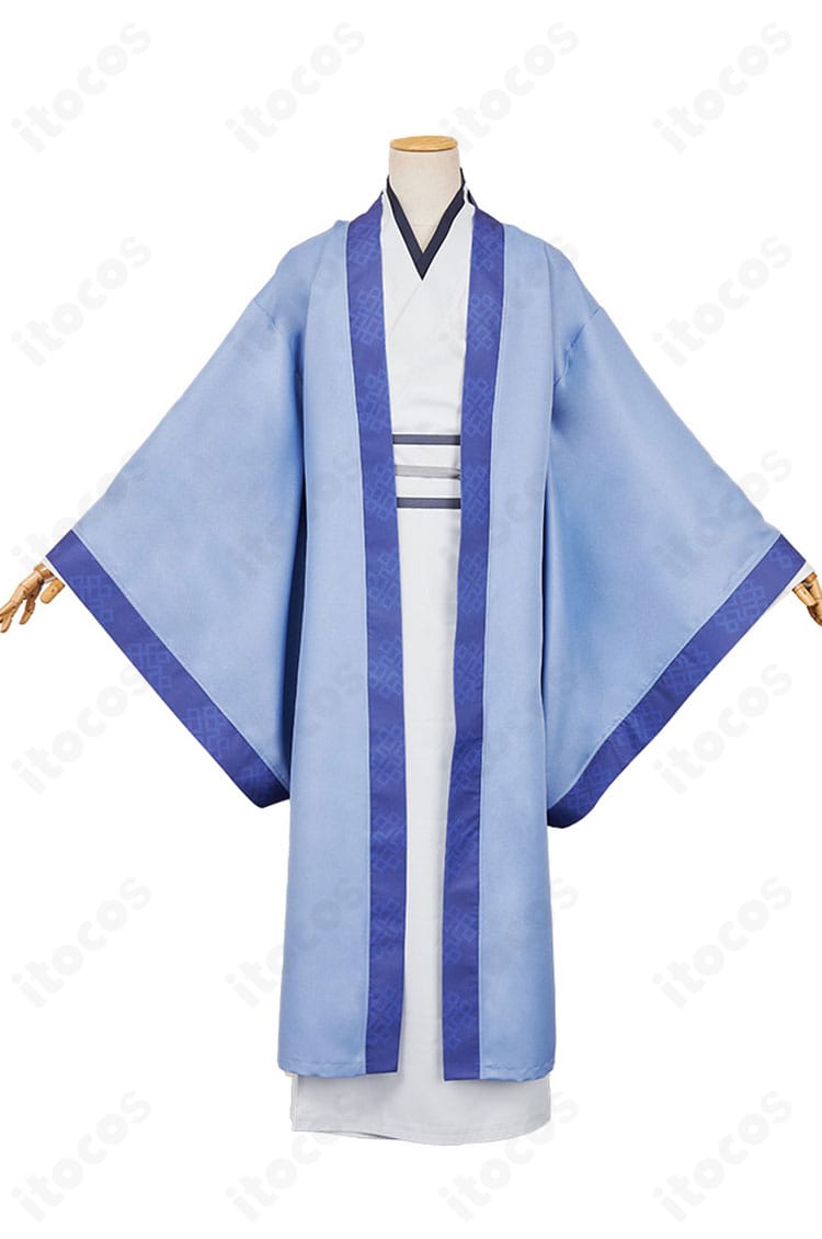 正面全身図。薬屋のひとりごと 壬氏 狩り版コスプレ衣装の前面シルエットと装飾配置が分かる画像。