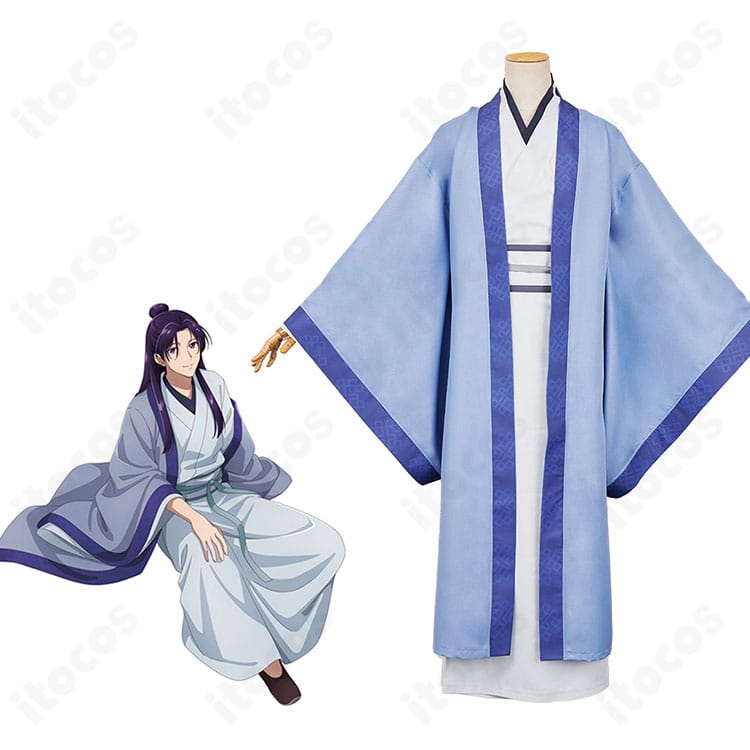 壬氏（ジンシ）の狩り版コスプレ衣装とキャラクター設定を示すイメージ。特徴的な和装コーデを忠実に再現。