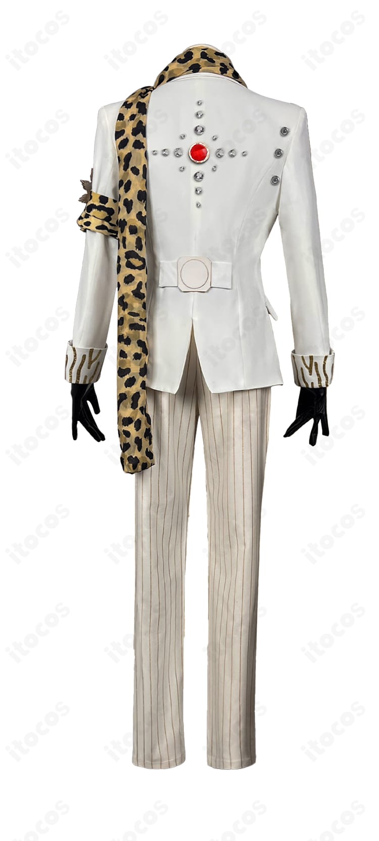 第五人格 探鉱者 勝負師の独演コスプレ衣装の背面。輝ける一匹狼の意匠を感じる背面デザインとシルエットの再現性が確認できる。