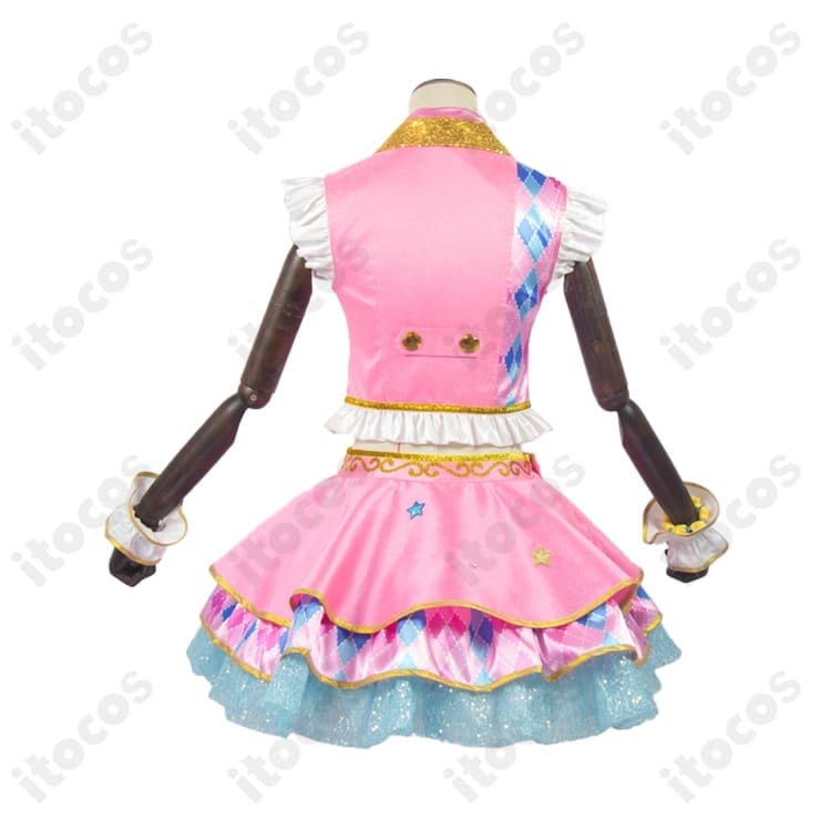 虹野ゆめ ピンクスターコーデ コスプレ衣装｜高再現度・軽やかな着用感で撮影とイベントに最適 - 4枚目の画像