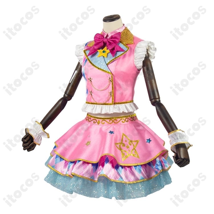 虹野ゆめ ピンクスターコーデ コスプレ衣装｜高再現度・軽やかな着用感で撮影とイベントに最適 - 2枚目の画像