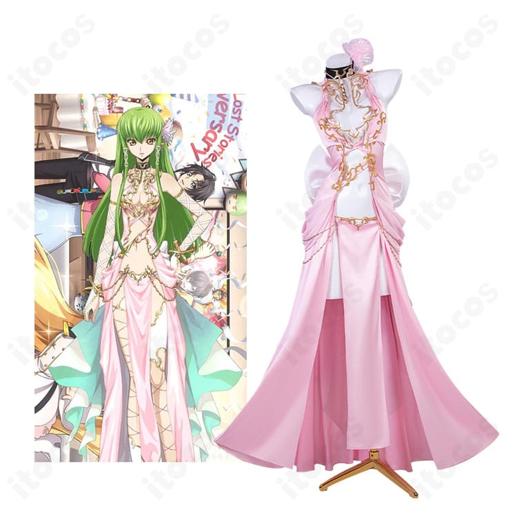 コードギアス ロススト C.C.「反逆を信じて」ピンクドレスのシーン再現イメージ。高再現の衣装一式が映える