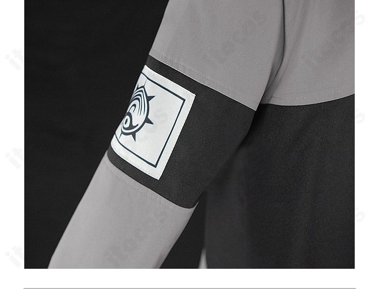 ガチアクタ エンジンの袖部図案装飾。模様の配置と発色を確認できるクローズアップ