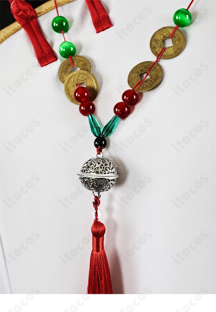 無期迷途 無患子 コスプレ衣装のネックアクセサリー詳細。儀式的モチーフを精密に再現。