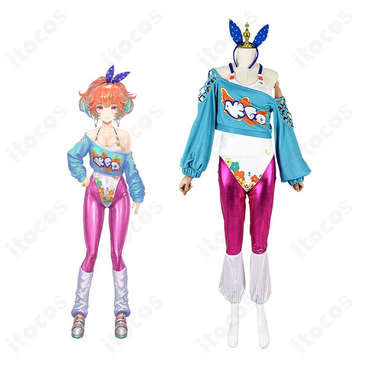 小鳥遊キアラの新衣装コスプレ一式とキャラクター再現を示す全身画像。ホロライブのVTuber衣装を高再現で撮影。