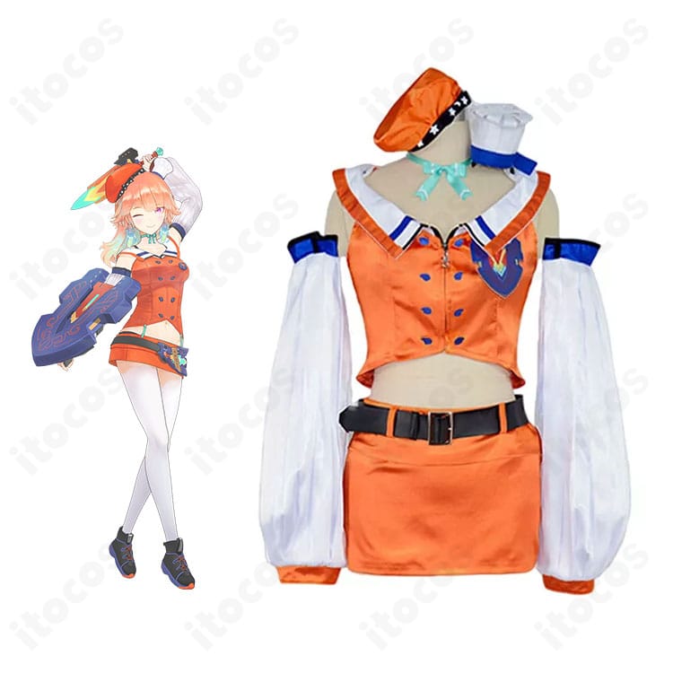 ホロライブ 小鳥遊キアラ 初期衣装のコスプレ一式全身。ITOCOS製フルセットで配色と装飾を高再現。