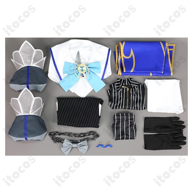 ホロライブEN オーロ・クロニー 初期衣装コスプレ 高再現で撮影映え、イベントも快適なフルセット - 5枚目の画像