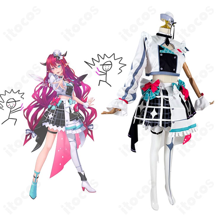 IRyS（アイリス）ブライト衣装のフルコーデ画像。ホロライブの雰囲気を再現したコスプレ一式の全身イメージ。
