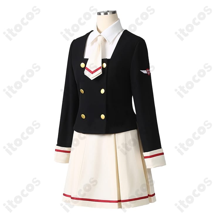 木之本桜 友枝中学校 制服コスプレ衣装｜清楚シルエットで高再現、イベント・撮影に最適 - 2枚目の画像