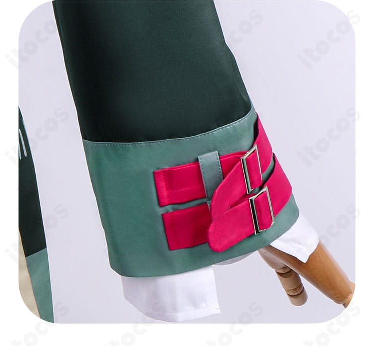 袖口の装飾近接。縁取りとアクセントがわかる重音テト衣装の袖口ディテール