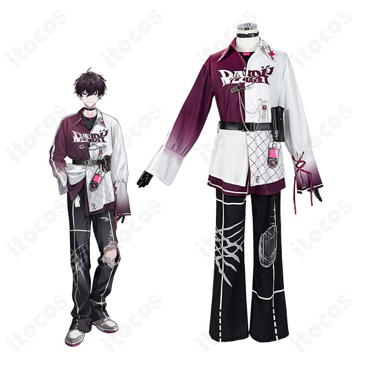 にじさんじ・佐伯イッテツのキャラクター画像とデフォルト衣装の商品比較