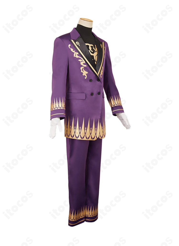 灰谷蘭 コスプレ衣装｜右側面から見たロングコートのラインと丈感