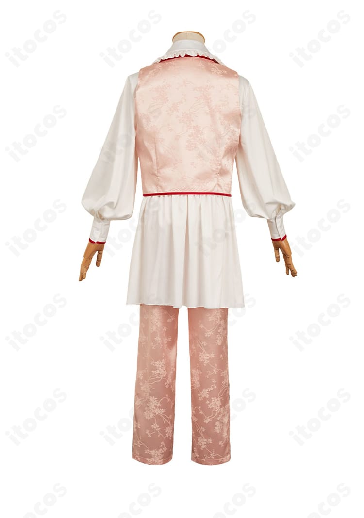 三途春千夜 スーツver. コスプレ衣装の背面図。背中心のラインと裾の収まり、後ろ姿の再現度を示す