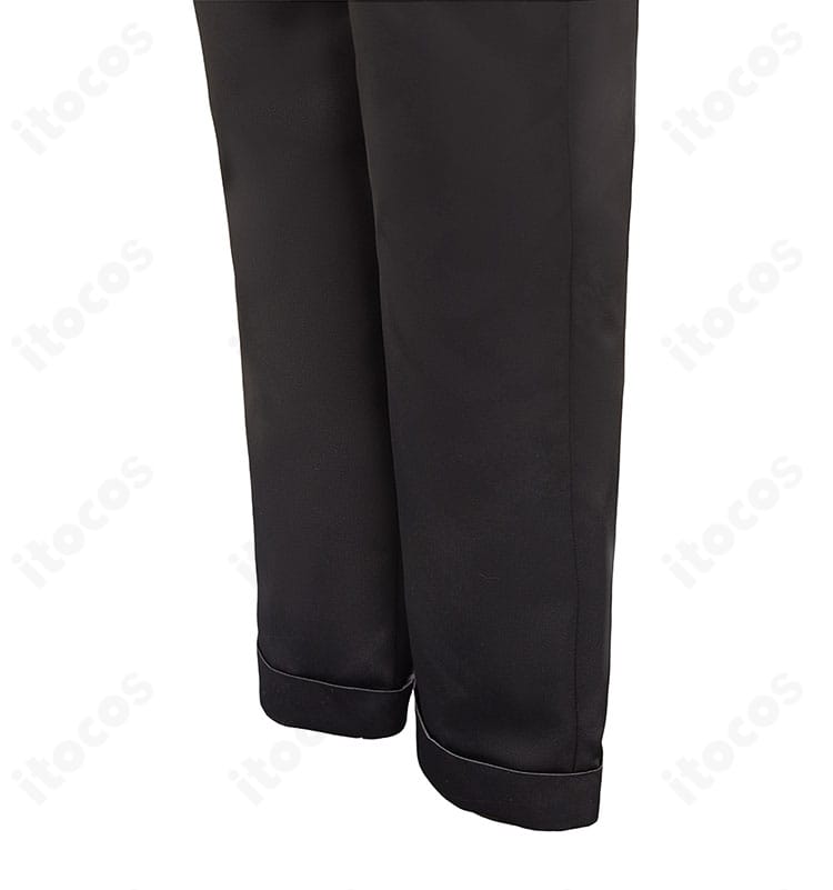 パンツ部分のディテール接写。フォルムとステッチ感が分かる佐野万次郎 スーツver.