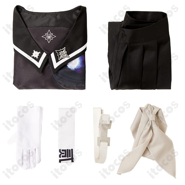 HUNDRED LINE -最終防衛学園- 雫原比留子 コスプレ衣装 学園制服 高再現セット - 6枚目の画像