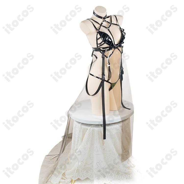 勝利の女神：NIKKE ミハラ ボンディングチェーン コスプレ衣装 高再現でイベント＆撮影に最適 - 2枚目の画像