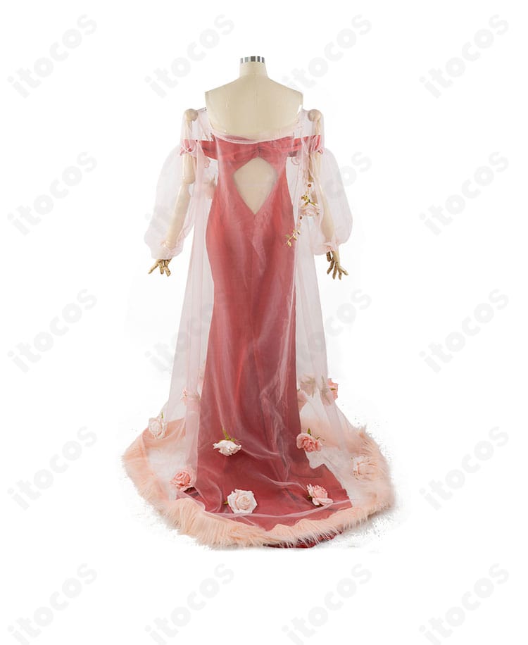 商品背面画像｜真希波・マリ・イラストリアス衣装の背面。後部ファスナーと羽織のレイヤー感、裾の落ち感が分かる一枚