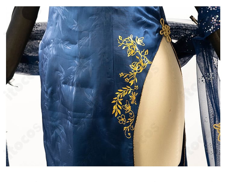 ニュージャージー衣装の腰部分の装飾とライン取りを示すディテール写真