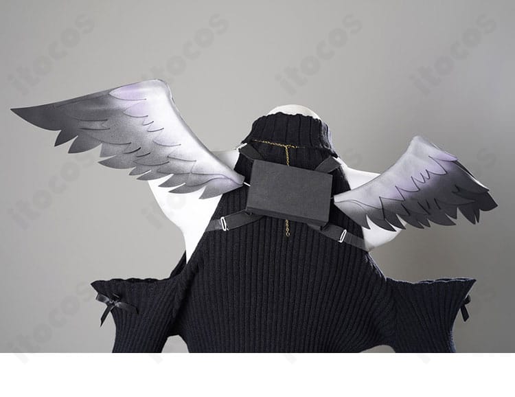 天音かなたモチーフ 妹イメージ衣装の背飾り細部。ファンタジックな意匠で存在感を演出