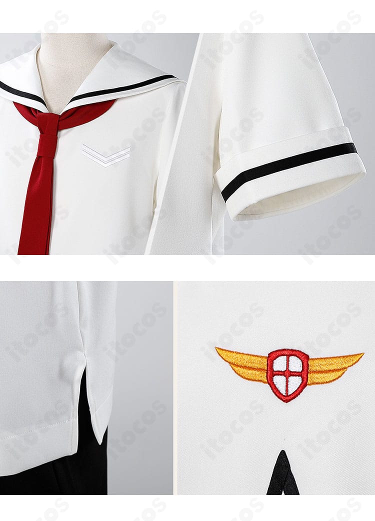 襟・袖口・裾ラインおよび装飾のクローズアップ。縫製の整いとディテールの表現力がわかる近接画像。