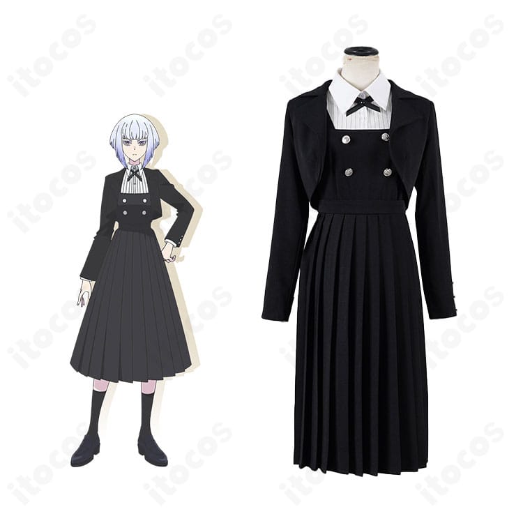 ロックは淑女の嗜みでして 白矢環（シロ）のコスプレ衣装一式。キャラクターの雰囲気を再現したエレガントロックなスタイリング。