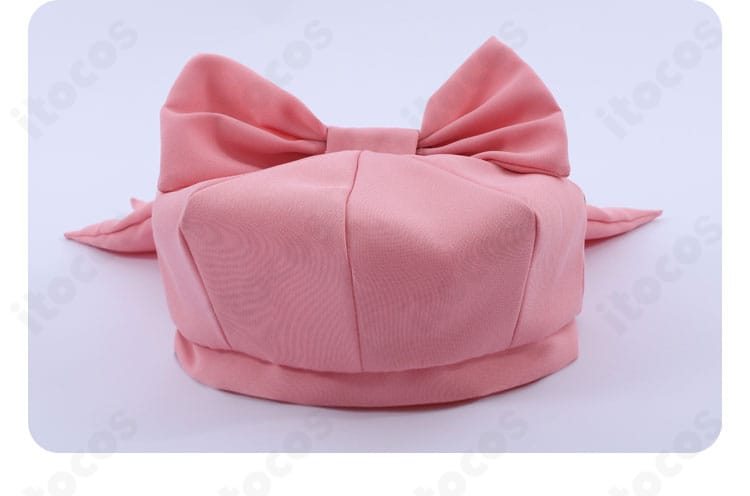 帽子の装飾ディテール。木之本桜らしさを演出する精巧な作りとバランス。