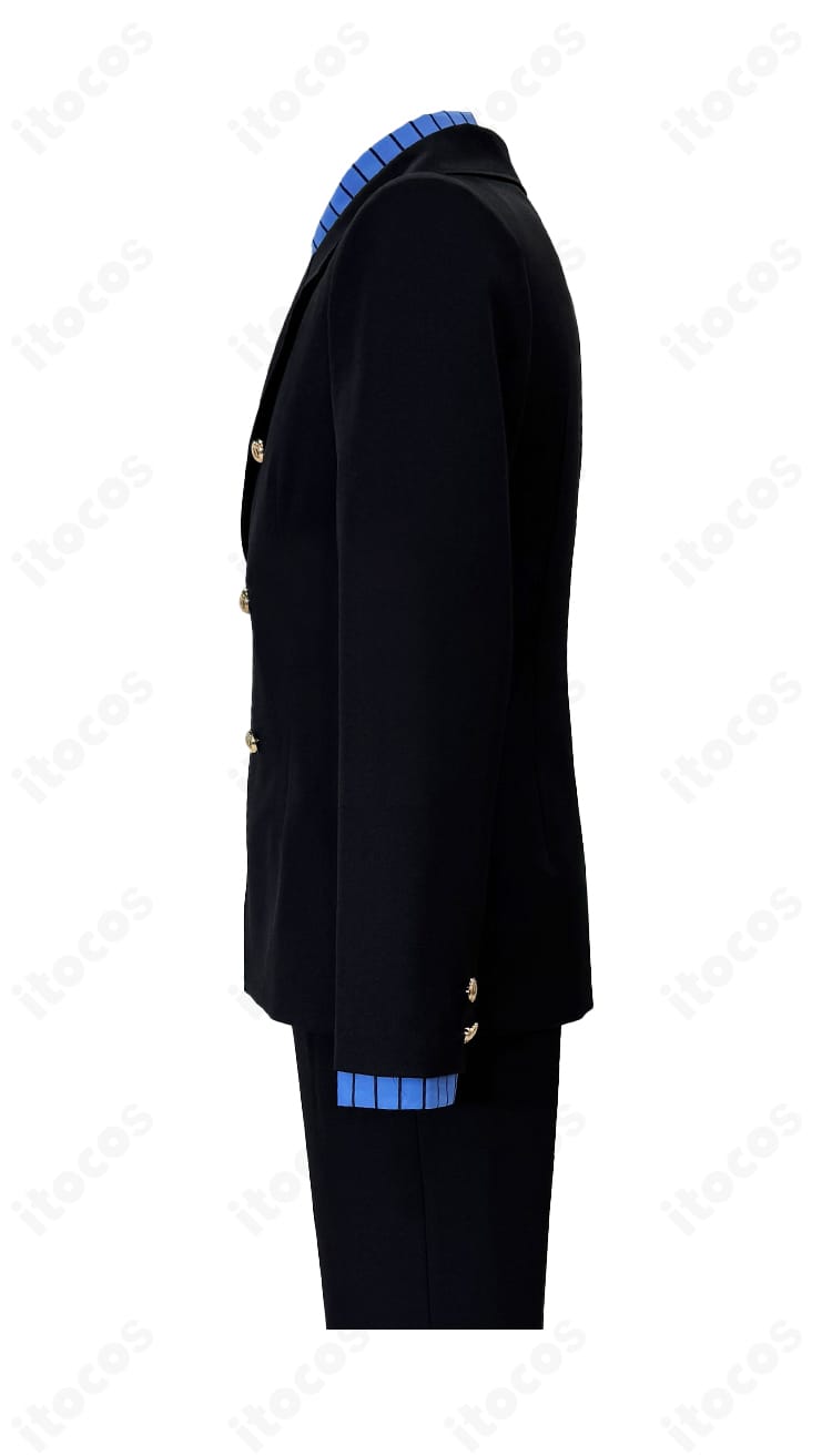 ONE PIECE サンジ コスプレ衣装 左袖のカフス仕様と縫製ディテール