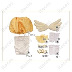 木之本桜 白×黄色バトルコスチューム｜高再現で動きやすい、イベント＆撮影向け魔法少女衣装 - 5枚目の画像（サムネイル）