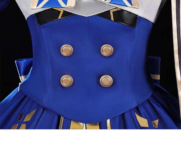 崩壊：スターレイル 風・壊滅モチーフ コスプレ衣装の腰部装飾ディテール。ウエスト周りの意匠と立体感を紹介。