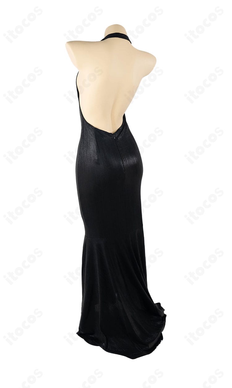 リトルマーメイド ドレスver.背面。背中のデザインとドレスの落ち感が分かるバックショット。