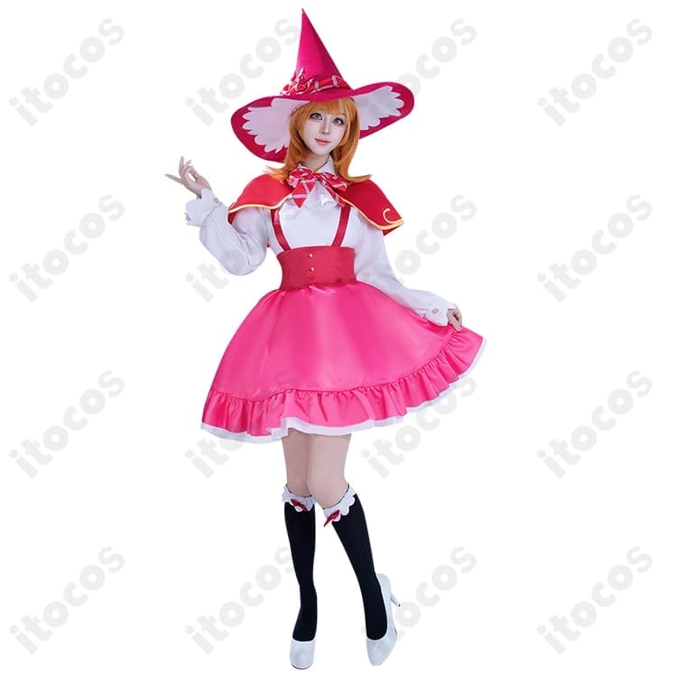 魔法つかいプリキュア! 朝日奈みらい 魔法学校制服 高再現コスプレ衣装｜快適な着用感でイベント・撮影に最適 - 2枚目の画像