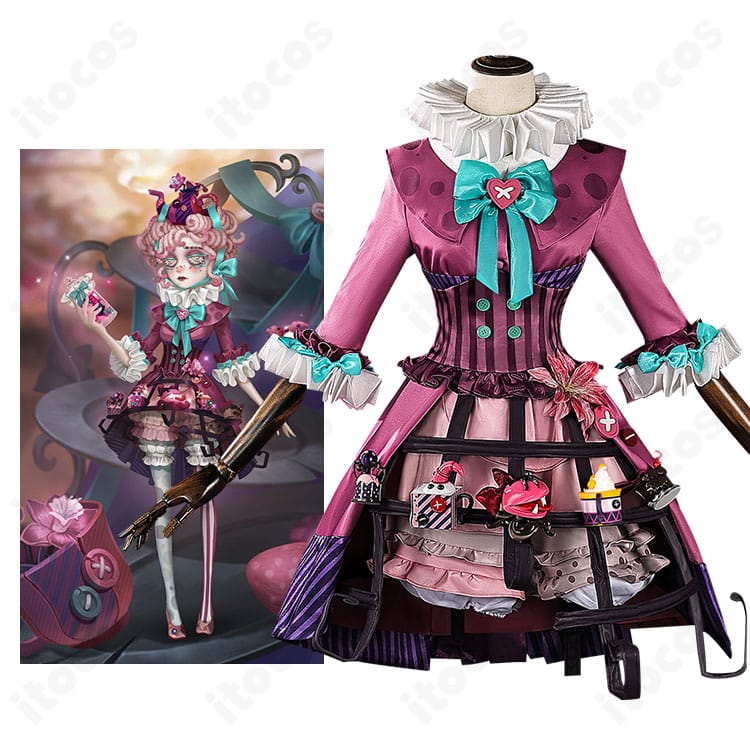 商品衣装と気象学者（ウェンディ・フート）の比較画像｜第五人格 ミズ・ティータイムの再現度確認