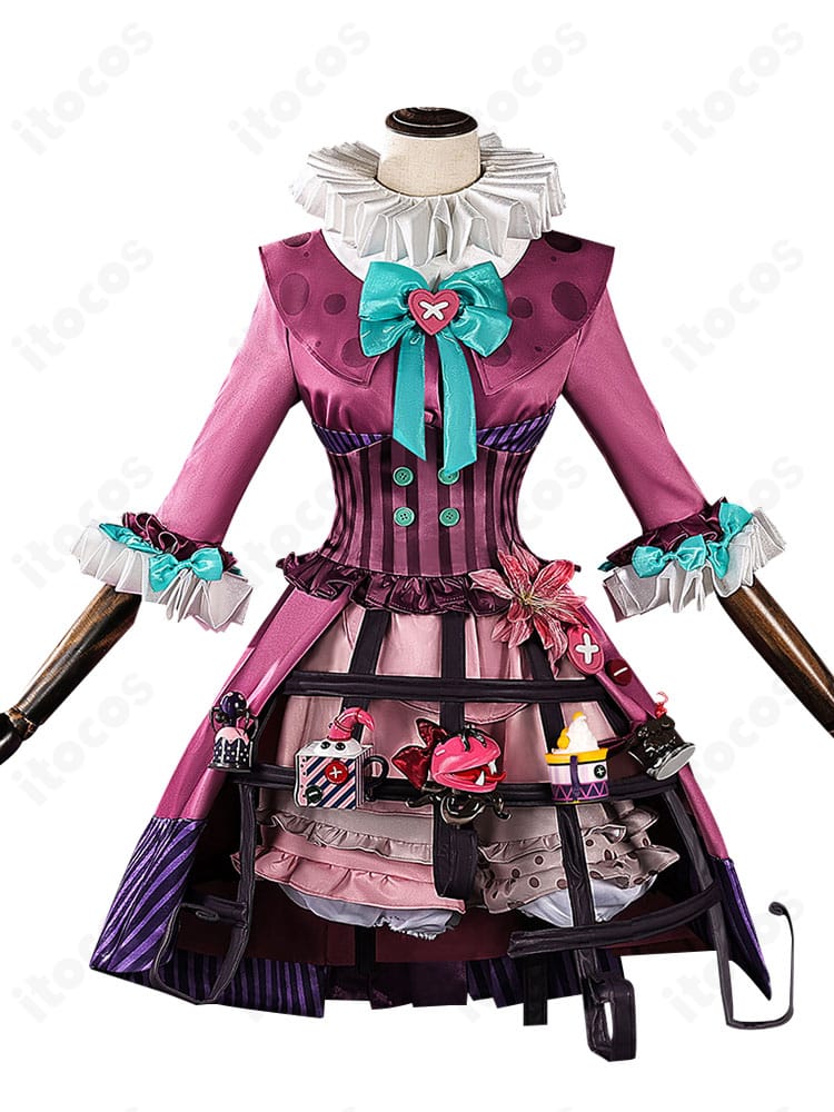第五人格 気象学者 ミズ・ティータイム コスプレ衣装 正面カット｜上身頃とリボンの高再現デザイン