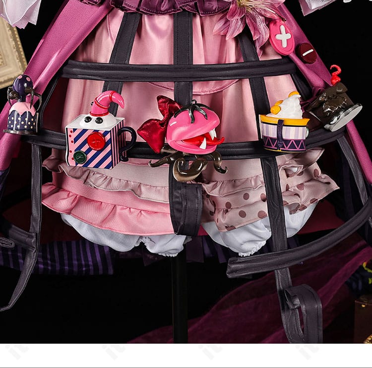 ミズ・ティータイム スカート装飾と小物の近接ディテール｜再現度の高いパーツ構成