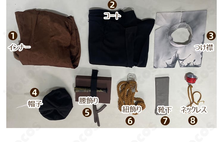 トップス・スカート・髪飾りの3点セット内容一覧