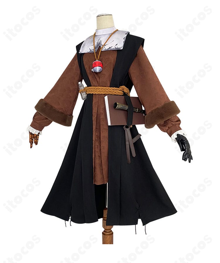 左側面の装飾と生地感のクローズアップ