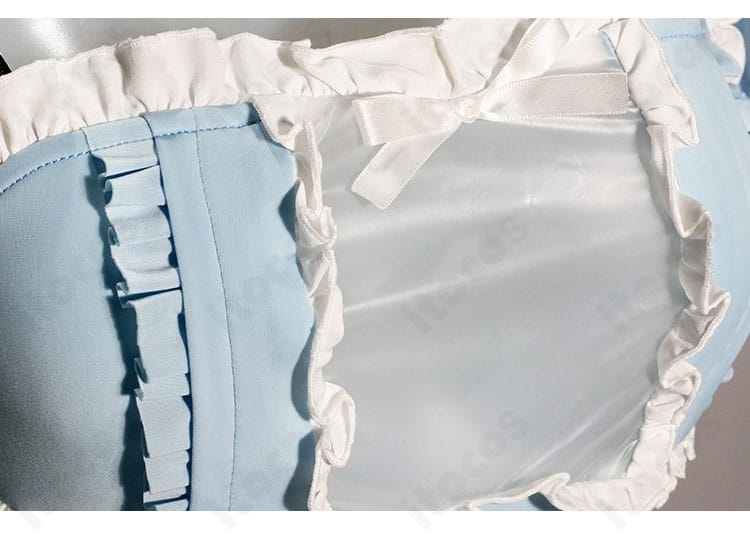 NIKKE シンデレラ カフェ店員衣装の衣襟まわりとネクタイ結び目のディテール画像