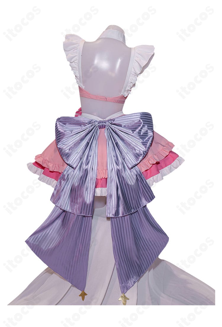 ドロシー GALLERYカフェ店員衣装の背面デザインと開閉仕様