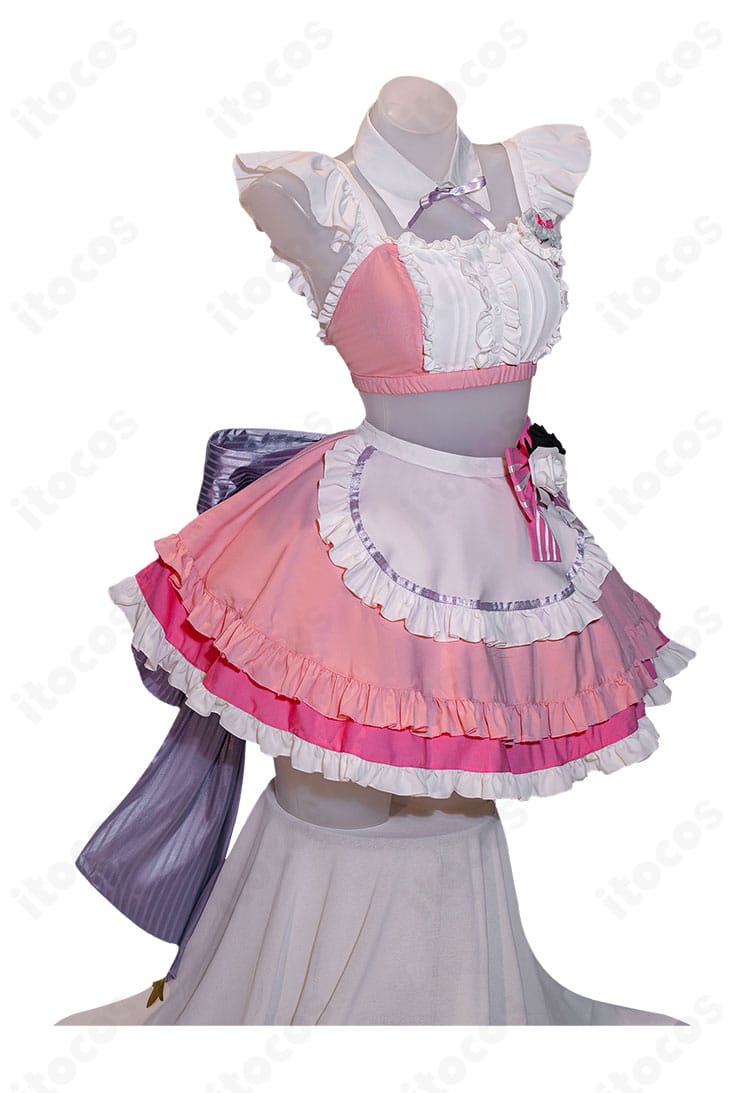 ドロシー GALLERYカフェ店員衣装のシルエットと装飾・側面ディテール