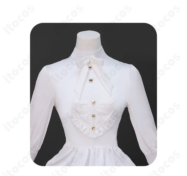 IdentityV マリー 象牙の塔新衣装のネックレス近接カット。装飾の質感と留め具位置が分かるアップ