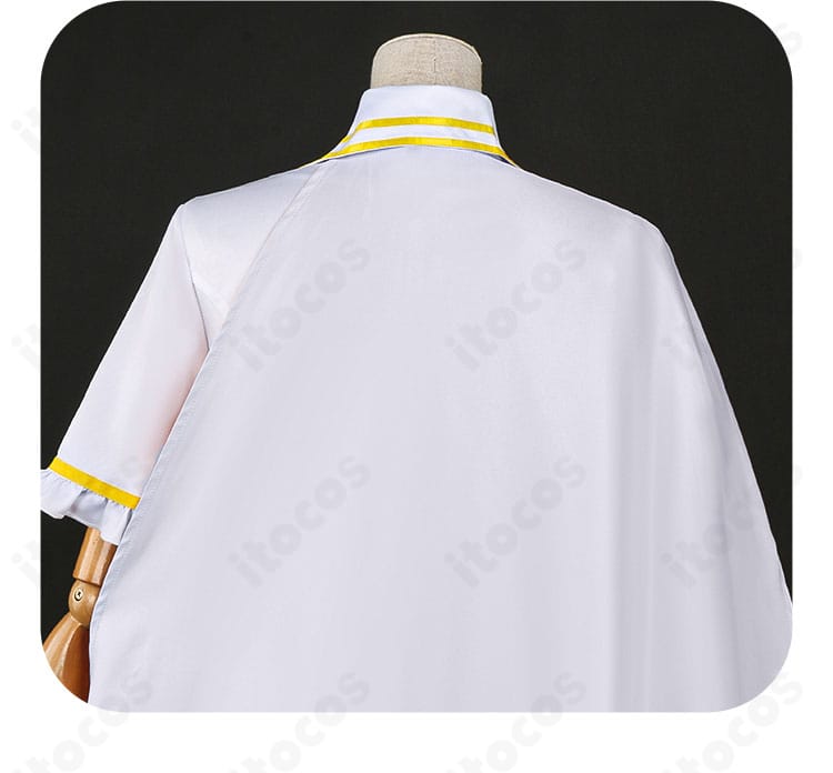 三俣チョコ 魔法衣装コスチューム｜背面の布飾りと装飾の質感が分かる画像