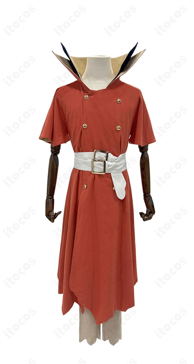 ドクターストーン 七海龍水 コスプレ衣装の正面全体図。ITOCOS公式通販掲載の標準セット。